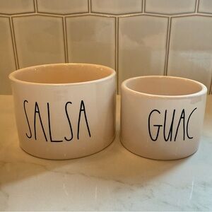 Rae Dunn White Salsa and Guac Bowls